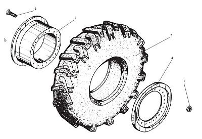 Обод колеса под шину 21,3*24 (ТО-18Б.05.09.100) - Gidrorul
